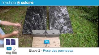 Monter son Kit Solaire AUTONOME  2 Panneaux Solaires  2 Batteries  MyShop Solaire solaire tuto [upl. by Helse766]