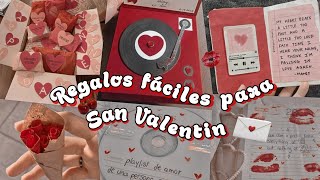 Regalos FÁCILES de ÚLTIMO MINUTO para San Valentín  más de 10 ideas para regalos y manualidades [upl. by Cole]