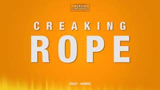 Creaking Rope SOUND EFFECT  Rope creaks SOUNDS Seil knarzen SFX [upl. by Ferneau]