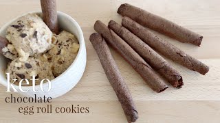 Keto Chocolate Egg Roll Cookies [upl. by Azilanna601]