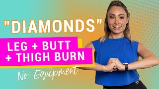 Sam Smith “Diamonds”  Legs  Butt  Thigh Burn  No Equipment [upl. by Galatia897]