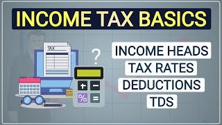 Income Tax Basics Explained  Tax Rates  5 Income Heads  Hindi [upl. by Eux649]