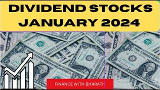 4 Dividend Stocks For January 2024  111400 Dividend Growth Portfolio [upl. by Mauchi]