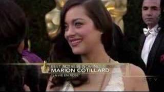 Marion Cotillard  Red Carpet Oscars 2008 [upl. by Bridgid342]