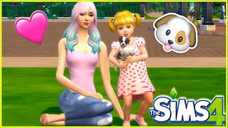 Sims 4 Rutina de Familia  Mama Adopta a un perrito para Bebe Goldie [upl. by Nevram]