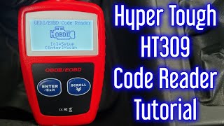 Hyper Tough HT309 OBD2 Code Reader  How To Use  Check Engine Light [upl. by Nrehtac]