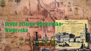 Droga Żelazna Warszawsko  Wiedeńska na mapie Królestwa Polskiego z początku wieku XX [upl. by Semyaj]