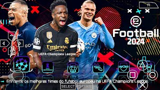 NOVO EFOOTBALL PES PPSSPP 2024 LITE 100 ATUALIZADO BRASILEIRÃO EUROPEUNOVAS TRANSFERÊNCIAS✅ [upl. by Ylicis995]