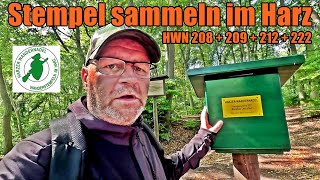 Stempel sammeln im Harz  Harzer Wandernadel 208 209 212 und 222 wandern [upl. by Dareg457]