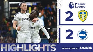 HIGHLIGHTS  LEEDS UNITED 22 BRIGHTON amp HOVE ALBION  PREMIER LEAGUE [upl. by Rebecka936]