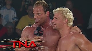 FULL MATCH Lex Luger and Jeff Jarrett vs AJ Styles and Sting TNA November 12 2003 [upl. by Herries775]