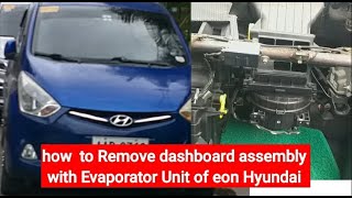 How to remove dashboard of eon Hyundai [upl. by Etnoid]