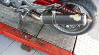 Honda CBF 1000 LeoVince sound [upl. by Ellenahs455]