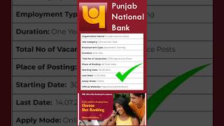 Punjab National Bank PNB Recruitment in Tamil Nadu 2024 🤩 bankjobs pnb punjabnationalbank job [upl. by Trinia748]