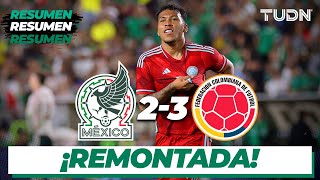 Resumen y goles  México 23 Colombia  Amistoso Internacional  TUDN [upl. by Alraep862]