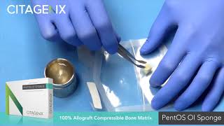 100 Allograft Compressible Bone Matrix  PentOS OI Sponge Unboxing  Citagenix [upl. by Ariak312]