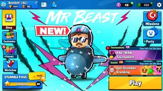 NEW MR BEAST UPDATE 064🧨 ALL SKINSEVENTS MAPS AND MORE Stumble Guys [upl. by Anonyw]