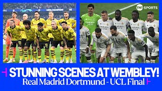 Champions League anthem rings out at Wembley ahead of Real Madrid vs Borussia Dortmund 😮‍💨🔥 [upl. by Neyr347]