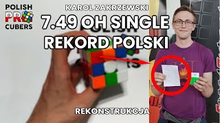 749 NR 3x3x3 OH single  Rekonstrukcja Karol Zakrzewski [upl. by Smart]