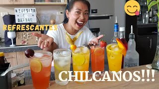 5 CHILCANOS FACILES Y REFRESCANTES bebidas con PISCO la semana del chilcano 🍹😋 [upl. by Ayitahs]