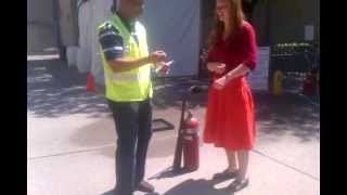 Extinguishing a Gasoline Fire with a CO2 Fire Extinguisher [upl. by Lawson]