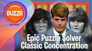 This Contestant is AMAZING at solving puzzles  Classic Concentration  BUZZR [upl. by Lou]