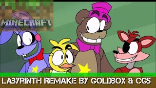 Labyrinth FnaF 6 Animation By Goldbox Song by CG5 [upl. by Benni]