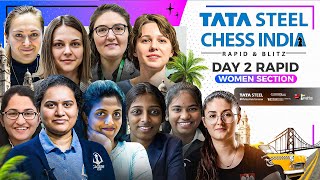 Tata Steel Chess India 2022 Women  Rapid  Day 2  Live commentary by Sagar Tania [upl. by Perl]