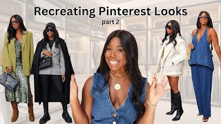 Fall amp Winter Outfit Ideas  Recreating Pinterest Outfits Part 2 [upl. by Joacimah429]