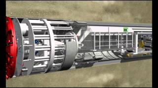 Tunnel Boring Machine Operation  Animation [upl. by Marlow]