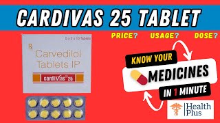 Cardivas 25 Tablet  carvedilol  Sun Pharmaceutical [upl. by Frayda]