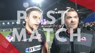 Brown and Cochrane after Saracens win [upl. by Dnallor14]