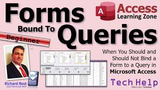 When You Should and Should Not Bind a Form to a Query in Microsoft Access [upl. by Lleryt]