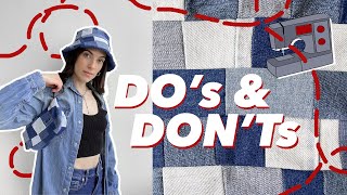 How To Make Patchwork Denim  Watch This Video Before Making Anything Patchwork [upl. by Eneleuqcaj]