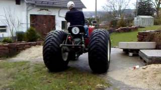 First Run of my Yanmar 1610D with Monster Wheels [upl. by Amuh]