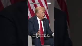 Trump says he didnt know Harris was Black trump politics nabj [upl. by Belac]