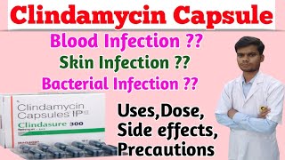 Clindasure 300 capsule । Clindamycin capsule 300mg। Dalacin c 300 capsule । Skin infection ke liye [upl. by Hait534]