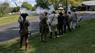 Militia Drill Firing Demo Rev War historic history subscribe FiringDemo museum historical [upl. by Lorant]