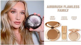 How To Apply Bronzer Using Charlottes Airbrush Bronzer amp Airbrush Collection  Charlotte Tilbury [upl. by Jarin]