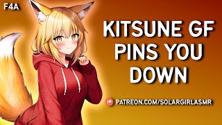 Kitsune Girlfriend Pins You Down  Flustered to Soft Dom GF Kisses Cuddles ASMR GF Comfort Sleep Aid [upl. by Evadne]