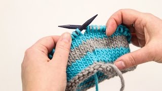 How to Knit Jogless Stripes [upl. by Ahsias]