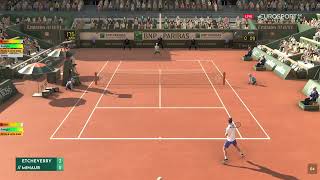 Tomas Martin Etcheverry VS Alex De Minaur  Roland Garros 2023  Tennis Elbow 4  Gameplay [upl. by Malinde]