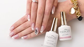 French Gel Polish  Paznokcie hybrydowe french  French Manicure Indigo Nails  French hybrydowy [upl. by Anitsuga324]