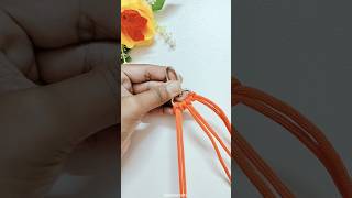 DIY Amazing Keychain Craft shorts craft keychain macramé [upl. by Enillebyam]