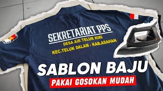 SABLON BAJU PAKAI SETRIKA  GOSOKAN  MUDAH BANGET DIJAMIN BERHASIL [upl. by Disharoon]