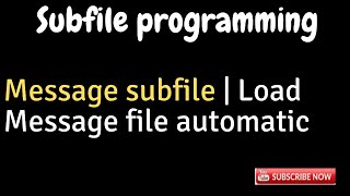 IBM i AS400 Tutorial iSeries System i  Message subfile in RPGLoad Message subfile automatically [upl. by Qooraf]