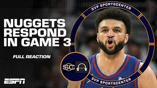 Nuggets bounce back in a big way in Game 3 vs Timberwolves FULL REACTION  SC with SVP [upl. by Anerom]