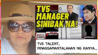 ng dahil sa mabilis na aksyon ni Sen raffy tulfo TV5 manager nasibak na [upl. by Aihsekyw]