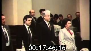 28 March 1991 RSFSR Anthem on the Third Extraordinary Congress  President Boris Yeltsin Гимн РСФСР [upl. by Garfinkel]