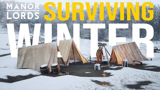 CAN I SURVIVE WINTER Manor Lords  Early Access Gameplay  On The Edge Survival Challenge 1 [upl. by Ojyllek822]